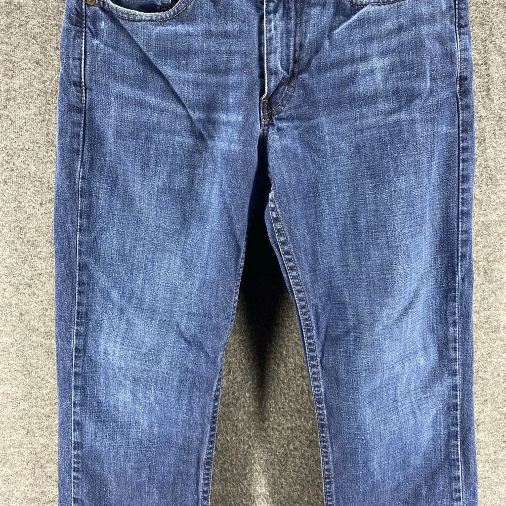 Levis Jeans Mens 31x30 Blue 514‎ Mid Rise Western Cowboy Straight Denim